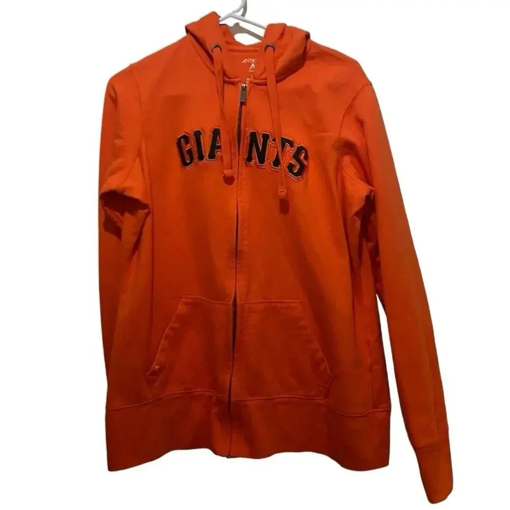 Antigua MLB Team Apparel San Francisco Giants Orange Jacket Size XL